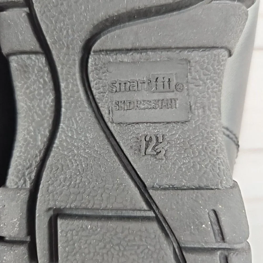 Smart Fit Black Toddler Boys Dress‎ Shoe Size 12.5 Strap Skid Resistant